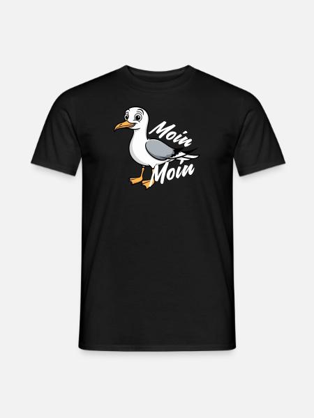 Hamburger Original / Seagull Moin Moin - Men's T-Shirt - black