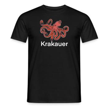 Krakow pun - Men's T-Shirt - black - Front - AI Model Male 178 light (178cm)