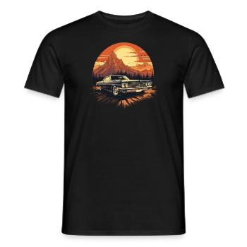 Classic Musclecar Vintage Retro - Männer T-Shirt - Schwarz - Vorne - AI Model Male 178 light (178cm)