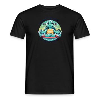 I Am Not Slow – Just in Zen Mode - Men's T-Shirt - black - Front - AI Model Male 178 light (178cm)