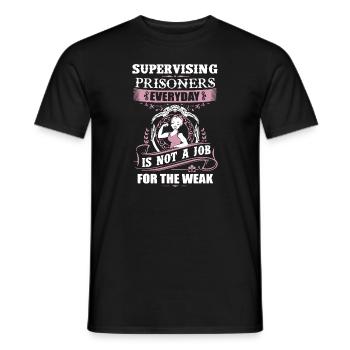 Correctional Officer Is Not A Job - Men's T-Shirt - black - Front - AI Model Male 178 light (178cm)