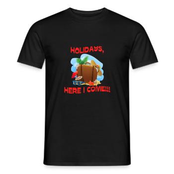 Holidays - Männer T-Shirt - Schwarz - Vorne - AI Model Male 178 light (178cm)