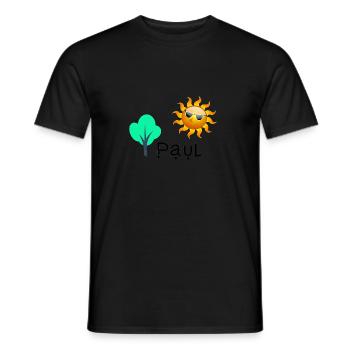 Paul - Männer T-Shirt - Schwarz - Vorne - AI Model Male 178 light (178cm)