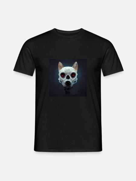 Dog Skull Skull Skull - Men's T-Shirt - black