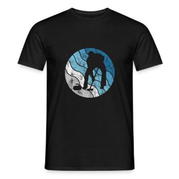 Curling sur glace Curling Retro Cadeau - T-shirt homme - noir - Devant - AI Model Male 178 light (178cm)