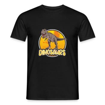 Dinosaurs - Männer T-Shirt - Schwarz - Vorne - AI Model Male 178 light (178cm)