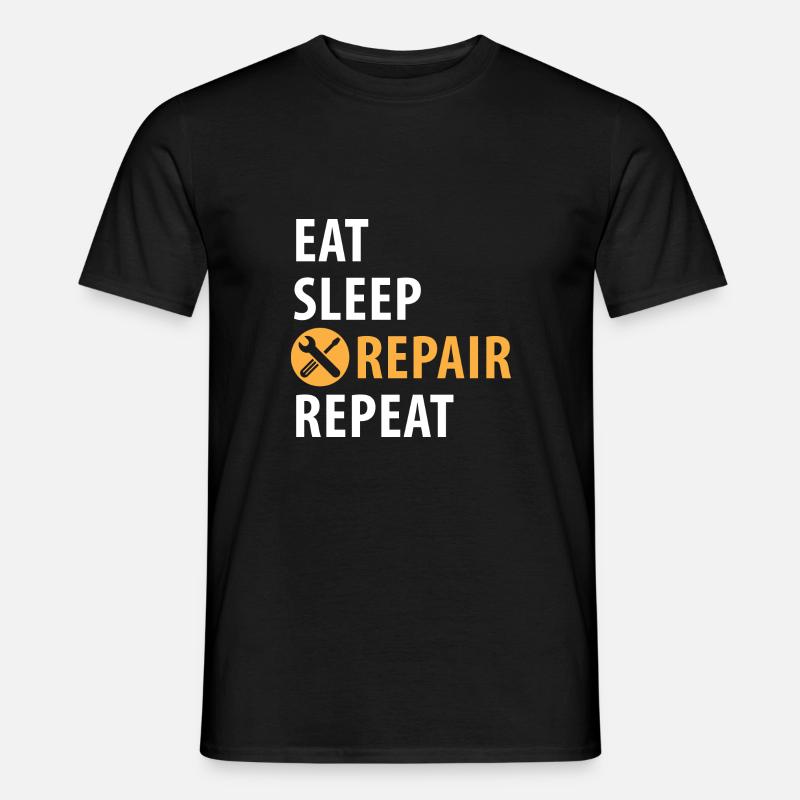 Assembler, builder, craftsman - Men's T-Shirt - black