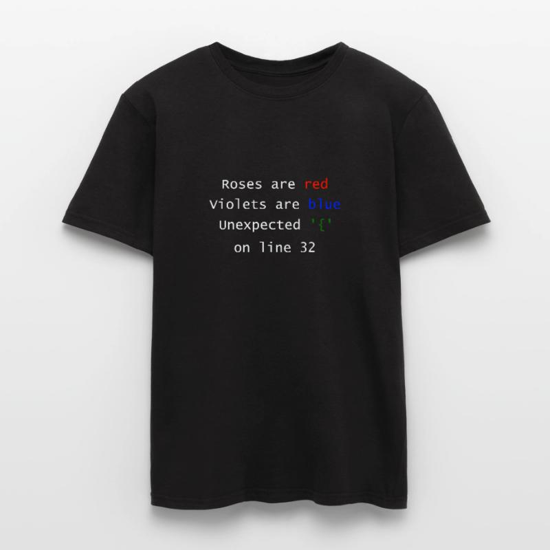 Unexpected on line | Programmierer Informatiker Männer T-Shirt