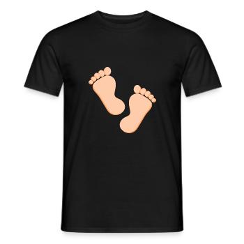 Pieds Pieds Soins des pieds Podologie - T-shirt homme - noir - Devant - AI Model Male 178 light (178cm)