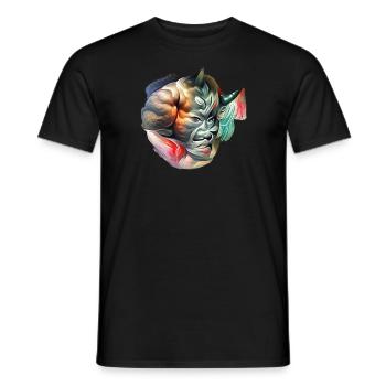 Oni Japanisches Monster - Männer T-Shirt - Schwarz - Vorne - AI Model Male 178 light (178cm)