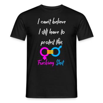 Gleichberechtigung - Männer T-Shirt - Schwarz - Vorne - AI Model Male 178 light (178cm)