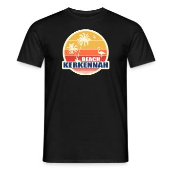 KERKENNAH STRAND - Männer T-Shirt - Schwarz - Vorne - AI Model Male 178 light (178cm)