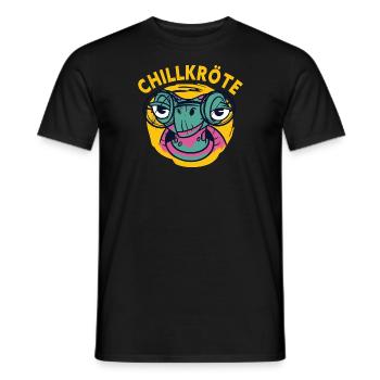 Schildkröte Reptilien Liebhaber Chillkröte Chillen - Männer T-Shirt - Schwarz - Vorne - AI Model Male 178 light (178cm)