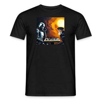 Draw II - Men's T-Shirt - black - Front - AI Model Male 178 light (178cm)