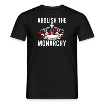 Anti Monarchy Not My Royal Lustige Demokratie - Männer T-Shirt - Schwarz - Vorne - AI Model Male 178 light (178cm)