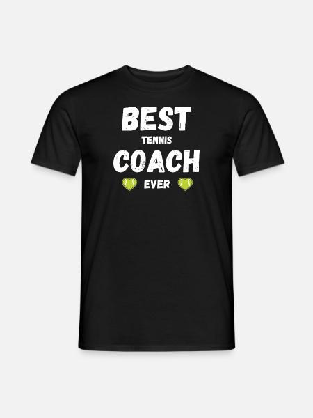 Le meilleur entraîneur de tennis du monde - T-shirt homme - noir
