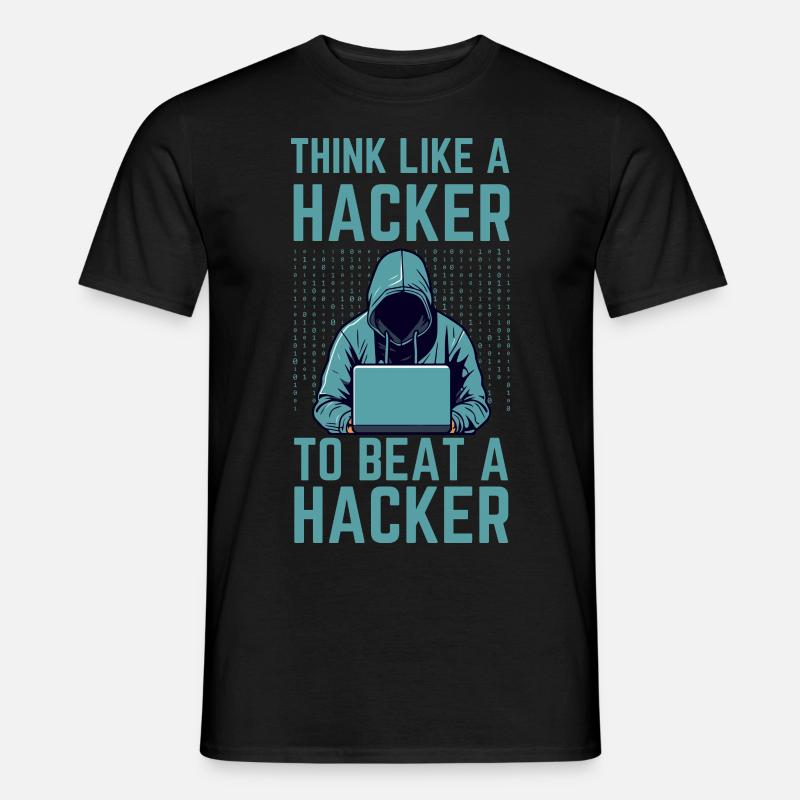 Hacker Cybersecurity IT Cybersicherheit - Männer T-Shirt - Schwarz