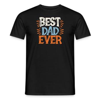 Best dad ever - T-shirt homme - noir - Devant - AI Model Male 178 light (178cm)