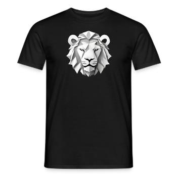 Löwe - Männer T-Shirt - Schwarz - Vorne - AI Model Male 178 light (178cm)