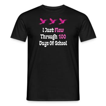 Je viens de passer 100 jours d’école - T-shirt homme - noir - Devant - AI Model Male 178 light (178cm)