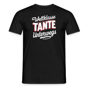 Weltklasse-Tante Beste Idee Liebe Familie - Männer T-Shirt - Schwarz - Vorne - AI Model Male 178 light (178cm)