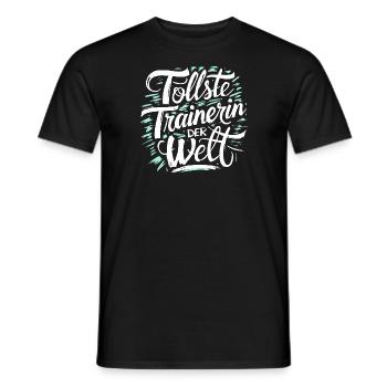 Tollste Trainerin Danke Frau Coach Fitness - Männer T-Shirt - Schwarz - Vorne - AI Model Male 178 light (178cm)