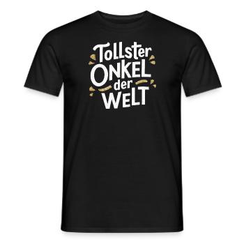 Tollster Onkel Welt T-Shirt Geburtstag Familie - Männer T-Shirt - Schwarz - Vorne - AI Model Male 178 light (178cm)