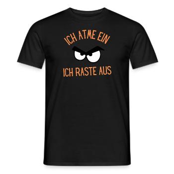 Ich atme ein - Männer T-Shirt - Schwarz - Vorne - AI Model Male 178 light (178cm)