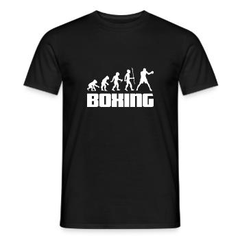 Boxen Evolution Boxer Kickboxen Kickboxer Sport - Männer T-Shirt - Schwarz - Vorne - AI Model Male 178 light (178cm)