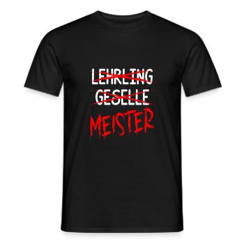 Meister Meisterprüfung bestanden - Männer T-Shirt - Schwarz - Vorne - AI Model Male 178 light (178cm)