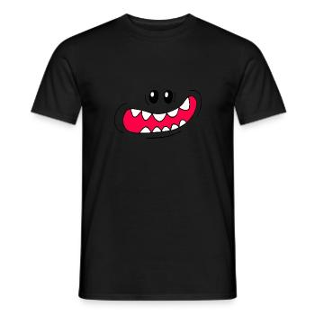 niedliche Fratze Smile - Männer T-Shirt - Schwarz - Vorne - AI Model Male 178 light (178cm)