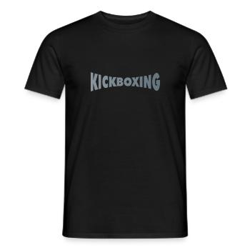 KICKBOXING - Männer T-Shirt - Schwarz - Vorne - AI Model Male 178 light (178cm)