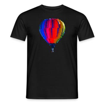 Ballon - Männer T-Shirt - Schwarz - Vorne - AI Model Male 178 light (178cm)