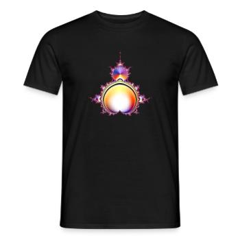 Mandelbaum Fraktal - Männer T-Shirt - Schwarz - Vorne - AI Model Male 178 light (178cm)