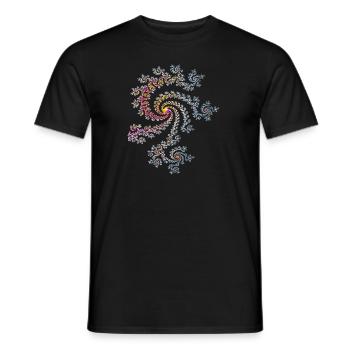 Mandelbrot Fractal - T-shirt homme - noir - Devant - AI Model Male 178 light (178cm)