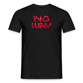 No Way - T-shirt homme - noir - Devant - AI Model Male 178 light (178cm)