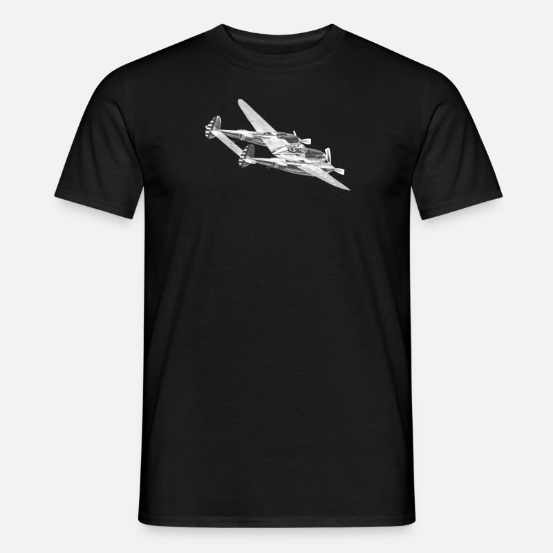 P38 Lightning - Männer T-Shirt - Schwarz