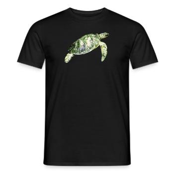 Sea turtle - Men's T-Shirt - black - Front - AI Model Male 178 light (178cm)