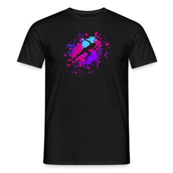 Athletics Track And Field Runner Color Splash - Männer T-Shirt - Schwarz - Vorne - AI Model Male 178 light (178cm)