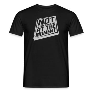 Not much going on - Men's T-Shirt - black - Front - AI Model Male 178 light (178cm)