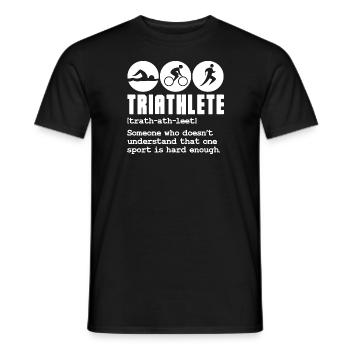 triathlète un sport n’est pas assez difficile Design - T-shirt homme - noir - Devant - AI Model Male 178 light (178cm)