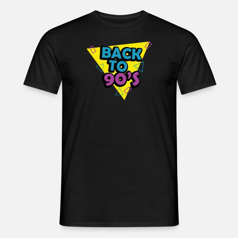 1990iger Sprüche 90s Geschenksidee - Männer T-Shirt - Schwarz