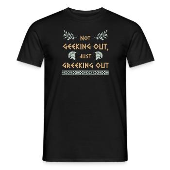 Antike Griechische Mythologie und Griechisches - Männer T-Shirt - Schwarz - Vorne - AI Model Male 178 light (178cm)