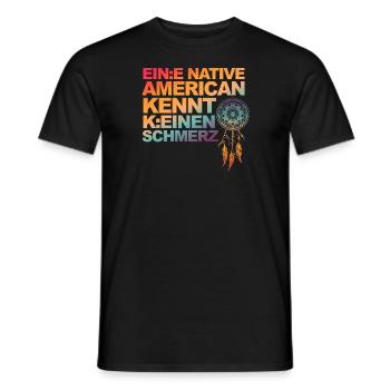 Ordentlich gegendert und politisch korrekt! - Männer T-Shirt - Schwarz - Vorne - AI Model Male 178 light (178cm)