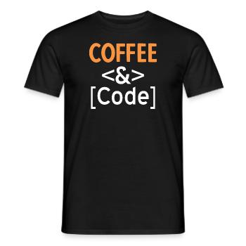 Webentwickler Programmierer Vintage Morgenroutine - Männer T-Shirt - Schwarz - Vorne - AI Model Male 178 light (178cm)