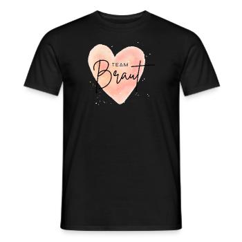 Team Braut - Männer T-Shirt - Schwarz - Vorne - AI Model Male 178 light (178cm)