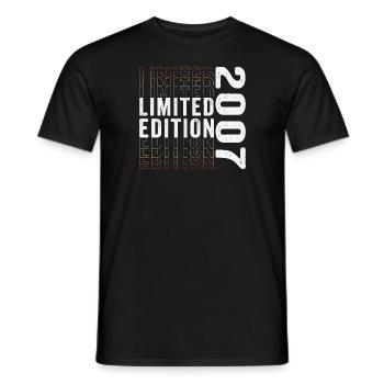 Limitierte Auflage 2007 - Toller 16. Geburtstag - Männer T-Shirt - Schwarz - Vorne - AI Model Male 178 light (178cm)