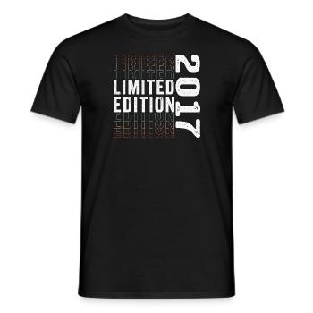 Limited Edition 2017 - Awesome 6th Birthday Retro - Men's T-Shirt - black - Front - AI Model Male 178 light (178cm)