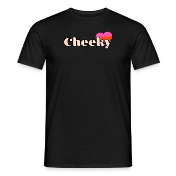 Cheeky Love ! Amour insolent , mon coeur - T-shirt homme - noir - Devant - AI Model Male 178 light (178cm)