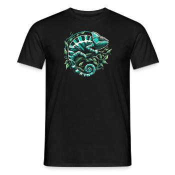 Caméléon - T-shirt homme - noir - Devant - AI Model Male 178 light (178cm)